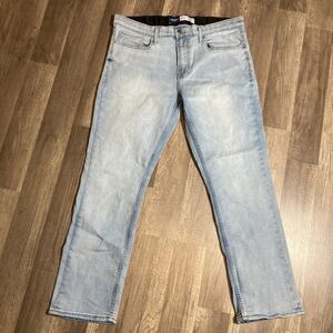 Mens Jeans 36x30 Old Navy 360 Stretch Straight Light Wash